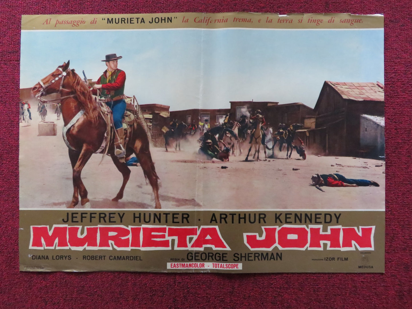 MURIETA - B ITALIAN FOTOBUSTA POSTER JEFFREY HUNTER ARTHUR KENNEDY 1965