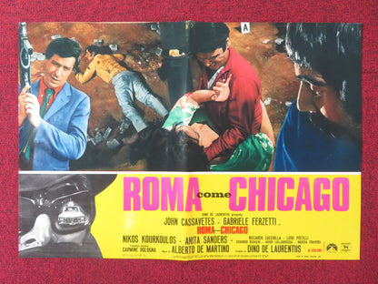 BANDITS IN ROME - C ITALIAN FOTOBUSTA POSTER JOHN CASSAVETES G.FERZETTI 1968