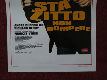 STA ZITTO NON ROMPERE ITALIAN LOCANDINA POSTER JEAN RENO GERARD DEPARDDIEU 2003