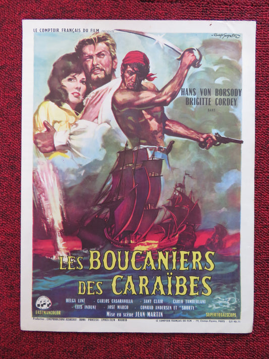 CONQUEROR OF MARACAIBO FRENCH BROCHURE HANS VON BORSODY LUISELLA BONI 1961