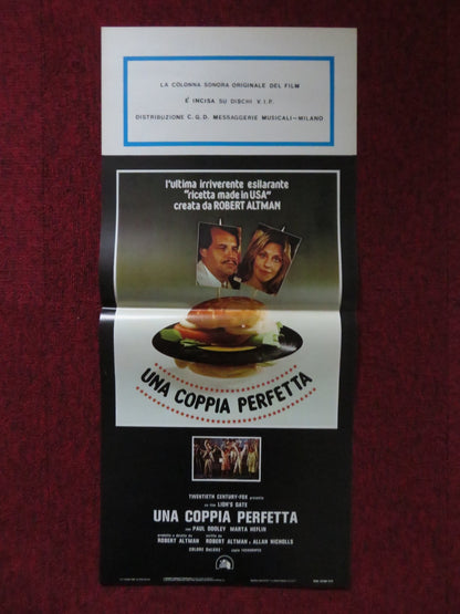 UNA COPPIA PERFETTA ITALIAN LOCANDINA POSTER PAUL DOOLEY MARTA HEFLIN 1979