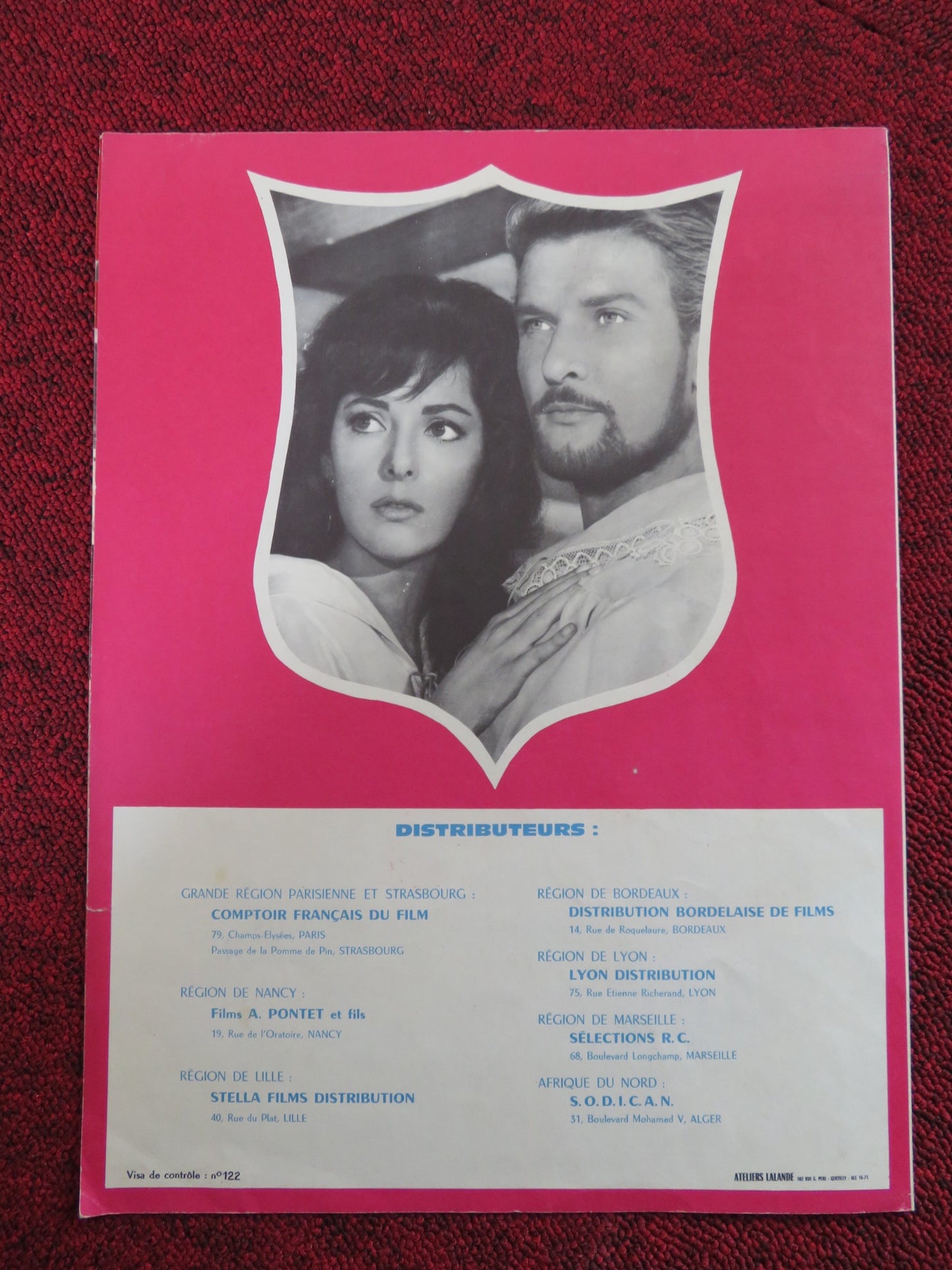 CONQUEROR OF MARACAIBO FRENCH BROCHURE HANS VON BORSODY LUISELLA BONI 1961