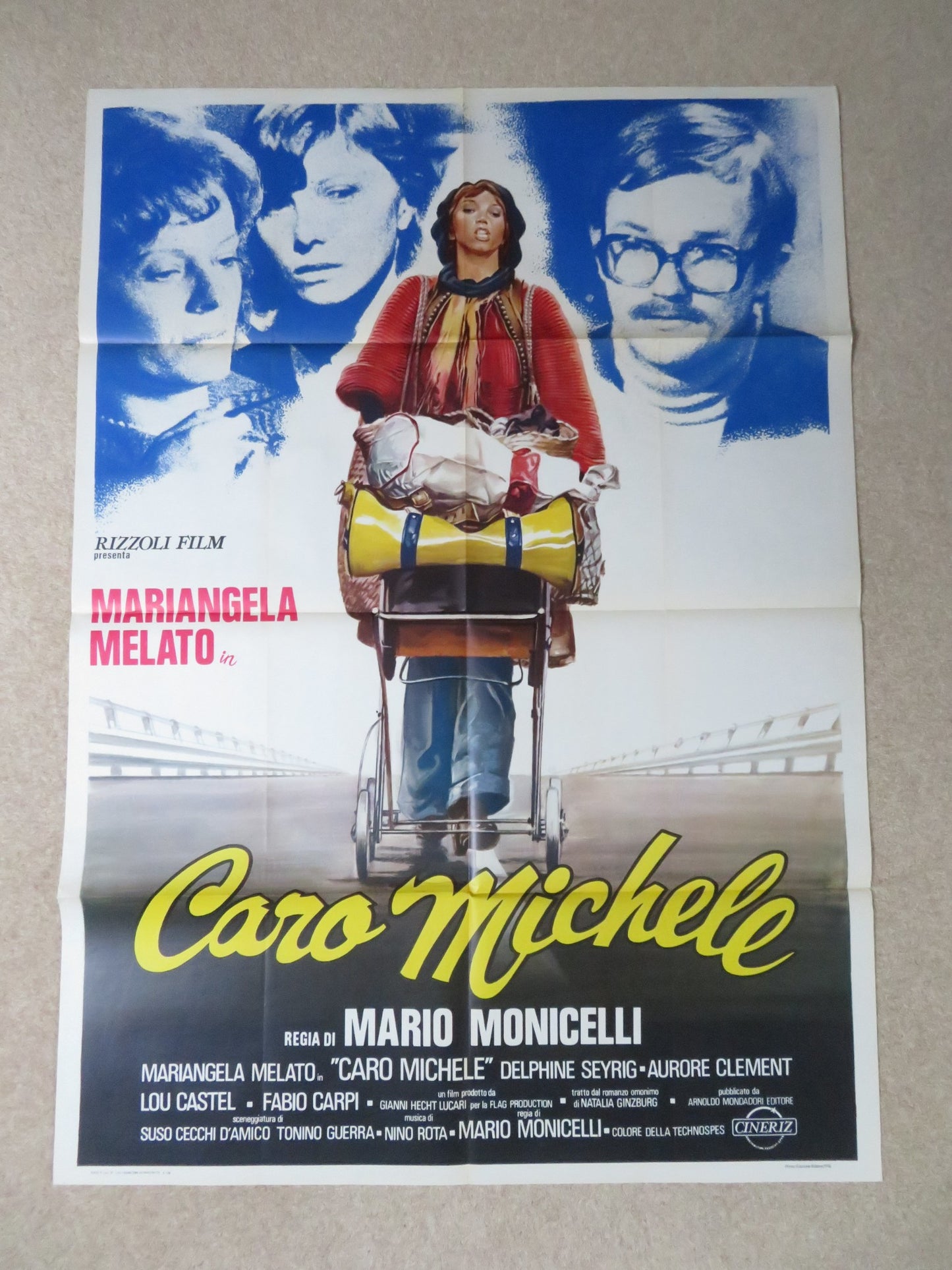 CARO MICHELE ITALIAN 2 FOGLIO POSTER MARIANGELA DELPHINE SEYRIG 1976