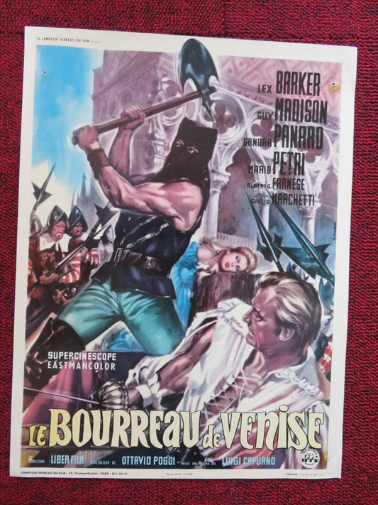 THE EXECUITIONER OF VENICE FRENCH FLYER LEX BARKER GUY MADISON 1963