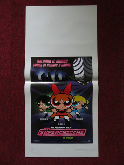 THE POWERPUFF GIRLS MOVIE ITALIAN LOCANDINA POSTER CATHY CAVADINI T. STRONG 2002