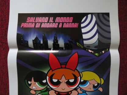 THE POWERPUFF GIRLS MOVIE ITALIAN LOCANDINA POSTER CATHY CAVADINI T. STRONG 2002