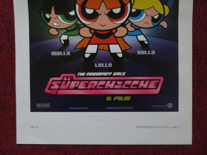 THE POWERPUFF GIRLS MOVIE ITALIAN LOCANDINA POSTER CATHY CAVADINI T. STRONG 2002