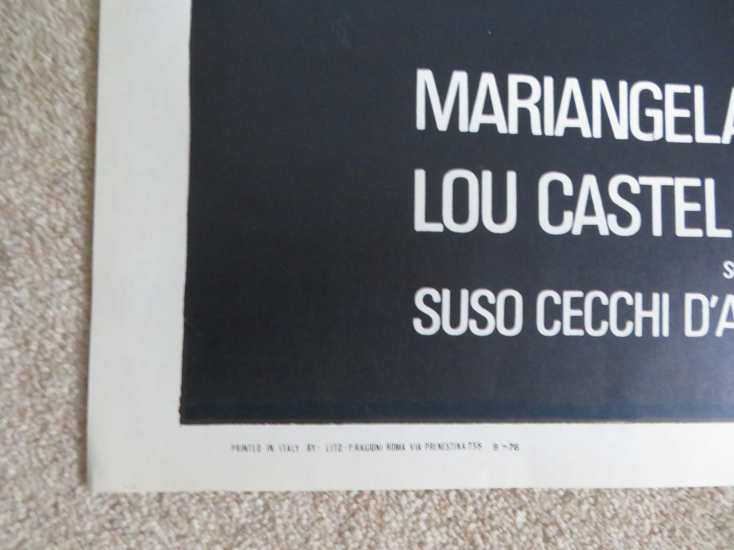 CARO MICHELE ITALIAN 2 FOGLIO POSTER MARIANGELA DELPHINE SEYRIG 1976