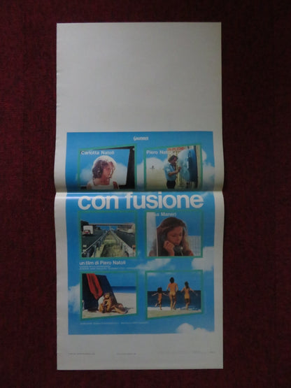 CON... FUSION ITALIAN LOCANDINA POSTER CARLOTTA NATOLI PIERO NATOLI 1980