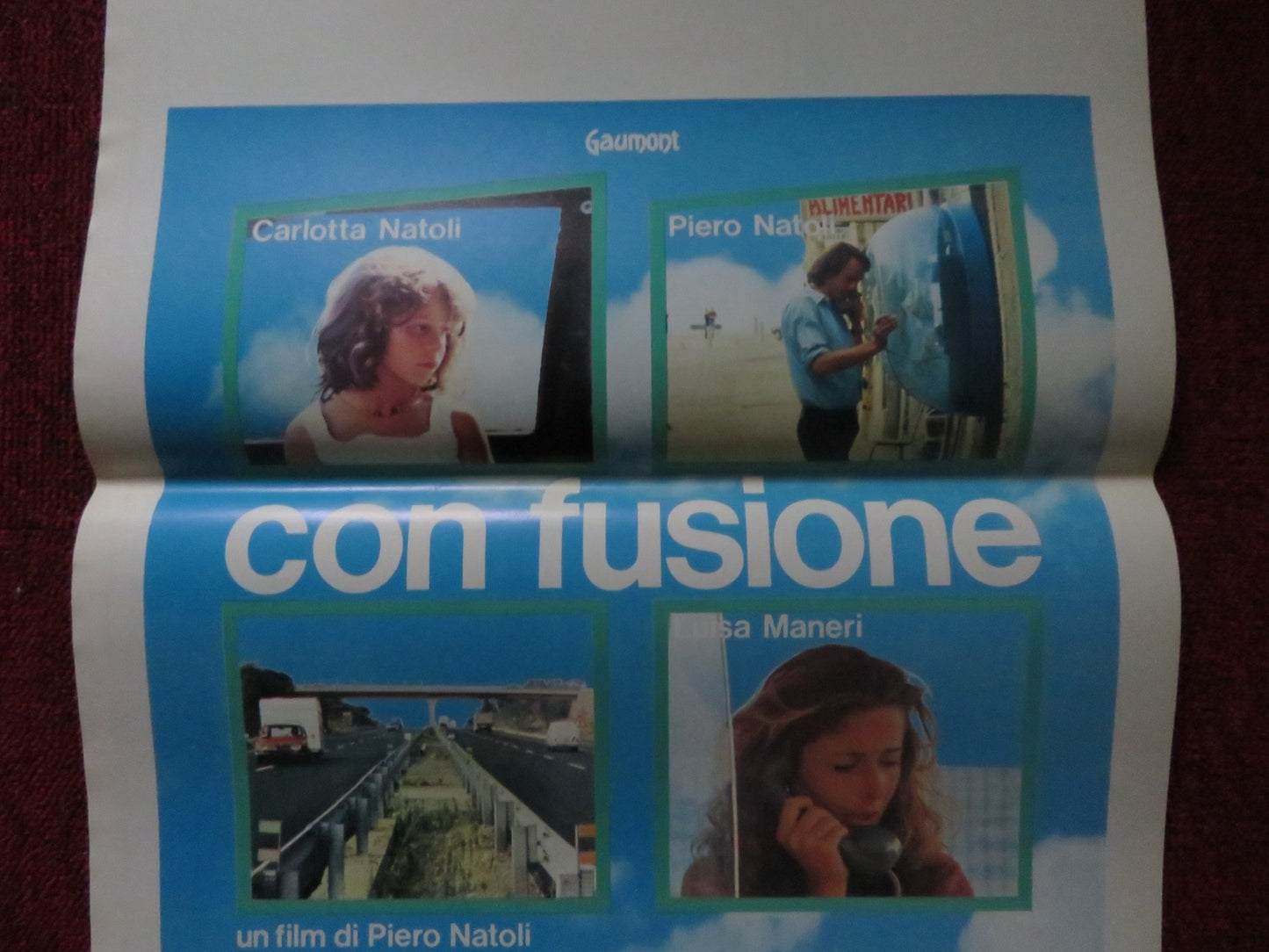 CON... FUSION ITALIAN LOCANDINA POSTER CARLOTTA NATOLI PIERO NATOLI 1980