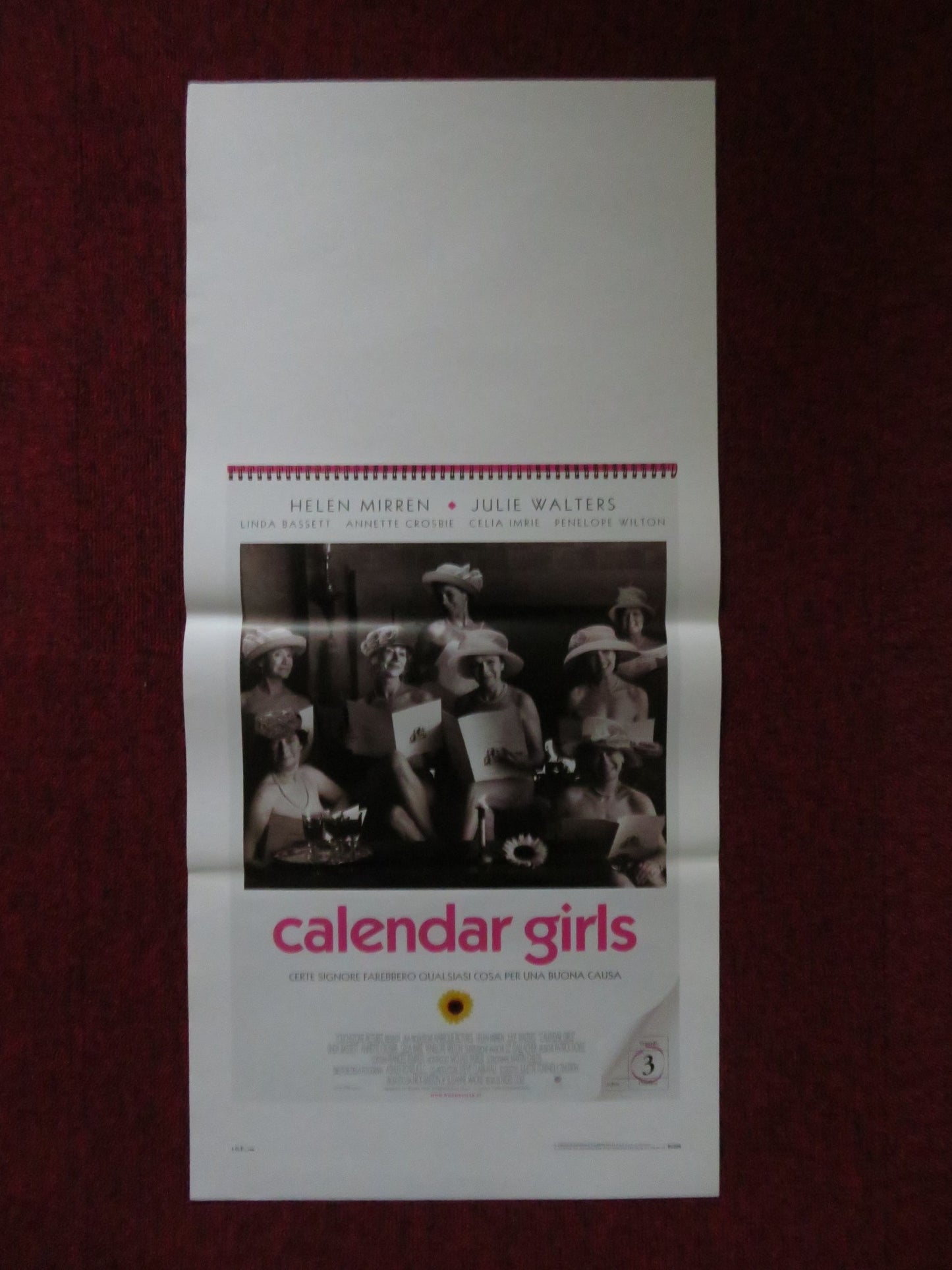 CALENDAR GIRLS ITALIAN LOCANDINA POSTER JULIE WATERS HELEN WALTERS 2003