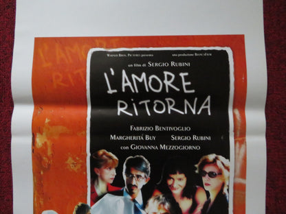 L'AMORE RITORNA ITALIAN LOCANDINA POSTER FABRIZIO BENTIVOGLIO MARGH 2004