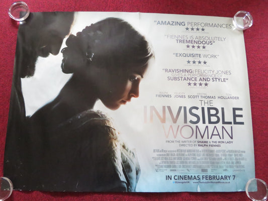 THE INVISIBLE WOMAN UK QUAD ROLLED POSTER FELICITY JONES JOHN KAVANAGH 2013