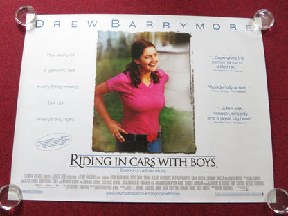 RIDING IN CARS WITH BOYS UK QUAD (30"x 40") ROLLED POSTER DREW BARRYMORE 2001