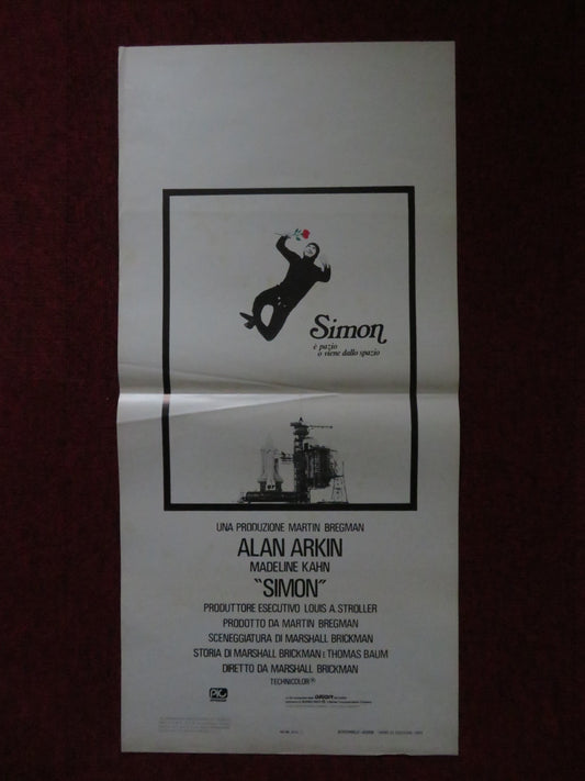 SIMON ITALIAN LOCANDINA POSTER ALAN ARKIN MADELINE KAHN 1980