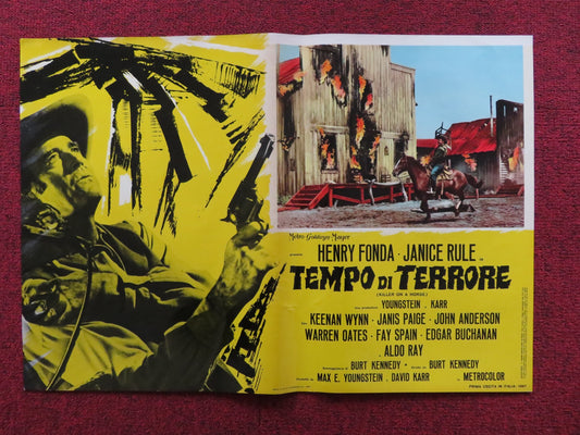 WELCOME TO HARD TIMES - D ITALIAN FOTOBUSTA POSTER HENRY FONDA JANICE RULE 1967