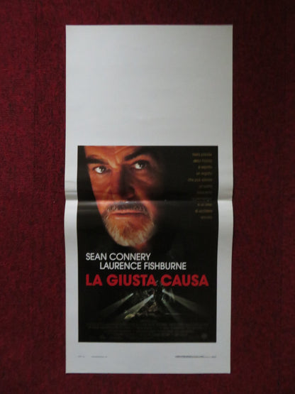 JUST CAUSE ITALIAN LOCANDINA POSTER SEAN CONNERY LAURENCE FISHBURNE 1995