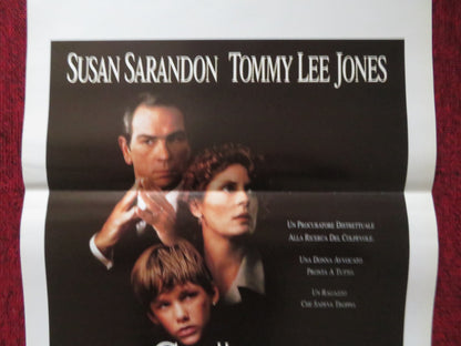 THE CLIENT ITALIAN LOCANDINA POSTER TOMMY LEE JONES SUSAN SARANDON 1994