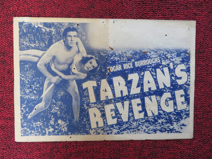 TARZAN'S REVENGE  U.S HERALD GLENN MORRIS ELEANOR HOLM 1938