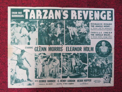 TARZAN'S REVENGE  U.S HERALD GLENN MORRIS ELEANOR HOLM 1938