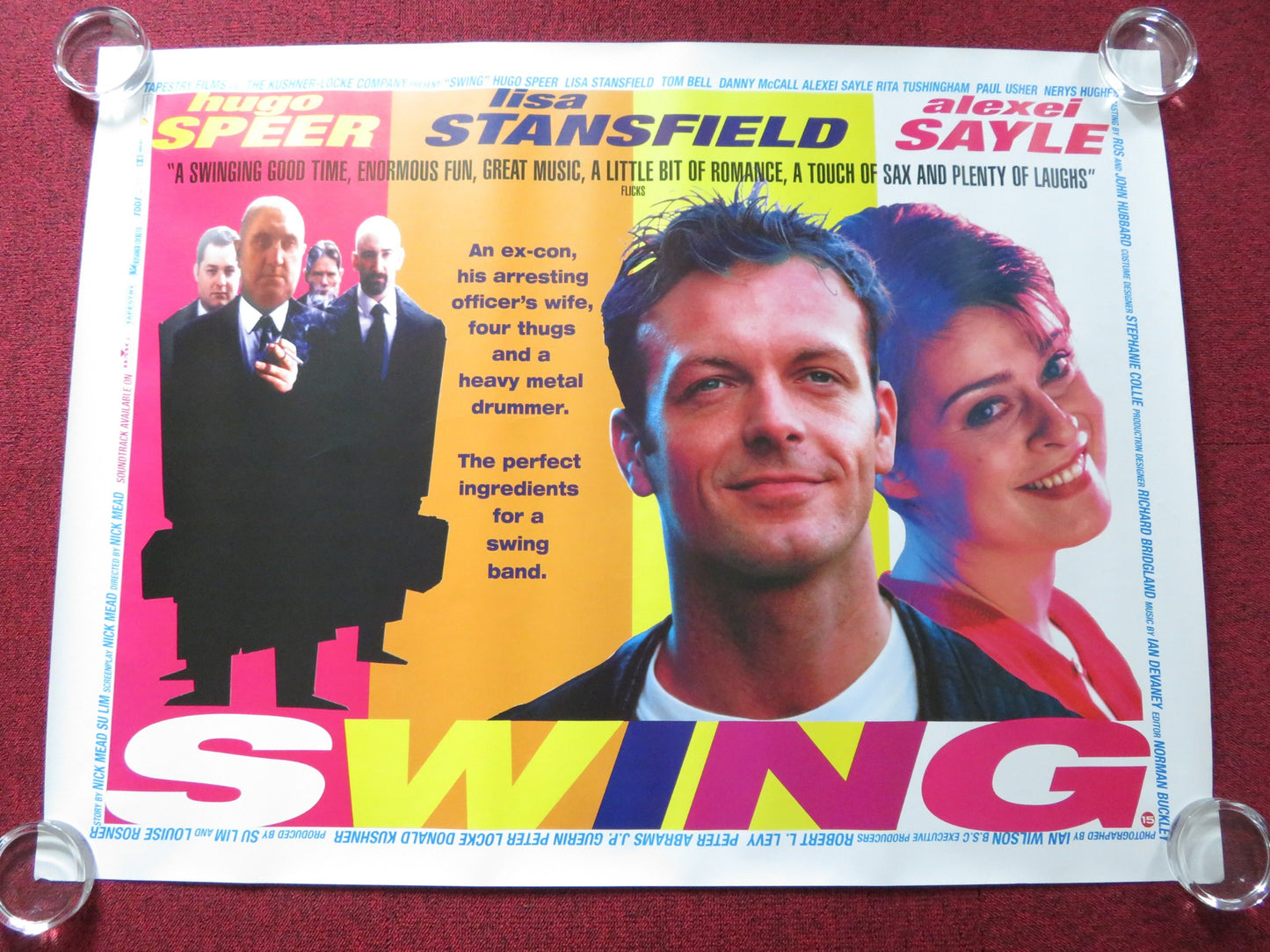 SWING UK QUAD (30"x 40") ROLLED POSTER HUGO SPEER LISA STANSFIELD 1999