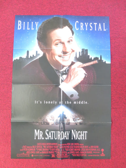 MR SATURDAY NIGHT FOLDED US ONE SHEET POSTER BILLY CRYSTAL DAVID PAYMER 1992