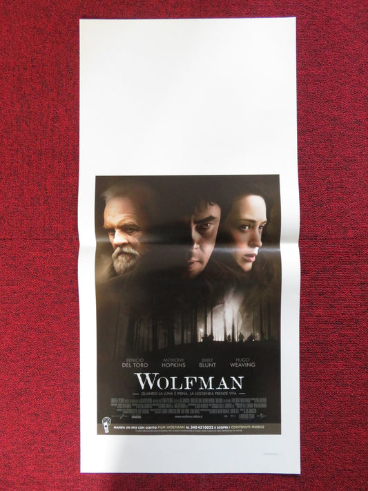 THE WOLFMAN ITALIAN LOCANDINA POSTER BENICIO DEL TORO ANTHONY HOPKINS 2010