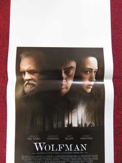 THE WOLFMAN ITALIAN LOCANDINA POSTER BENICIO DEL TORO ANTHONY HOPKINS 2010