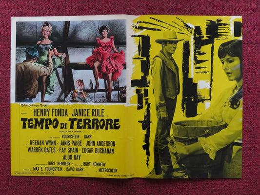 WELCOME TO HARD TIMES - H ITALIAN FOTOBUSTA POSTER HENRY FONDA JANICE RULE 1967