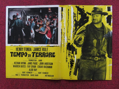 WELCOME TO HARD TIMES - I ITALIAN FOTOBUSTA POSTER HENRY FONDA JANICE RULE 1967