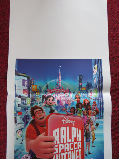 RALPH BREAKS THE INTERNET ITALIAN LOCANDINA POSTER JOHN C. REILLY 2018