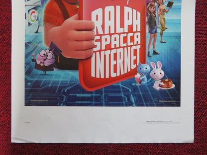 RALPH BREAKS THE INTERNET ITALIAN LOCANDINA POSTER JOHN C. REILLY 2018