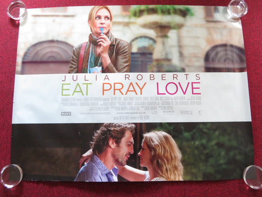 EAT PRAY LOVE UK QUAD ROLLED POSTER JULIA ROBERTS BILLY CRUDUP 2010