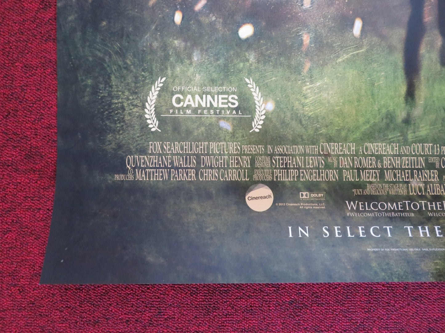 BEASTS OF THE SOUTHERN WILD US ONE SHEET ROLLED POSTER QUVENZHANE WALLIS 2012