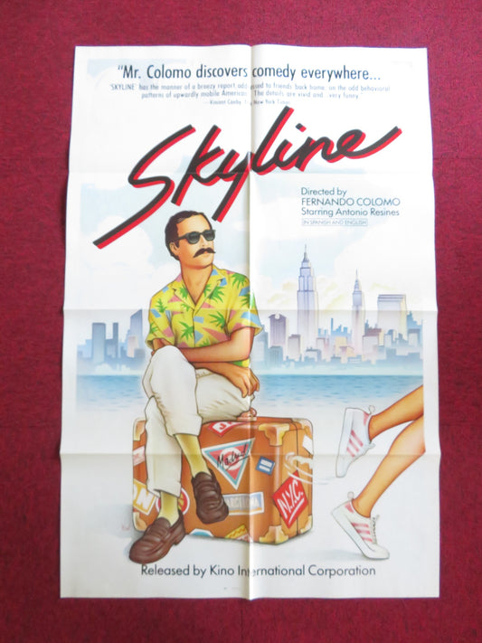 SKYLINE FOLDED US ONE SHEET POSTER ANTONIO RESINES BEATRIZ PEREZ PORRO 1983