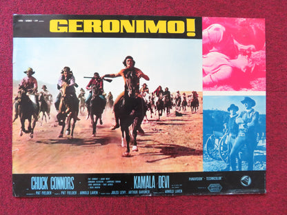 GERONIMO - A ITALIAN FOTOBUSTA POSTER CHUCK CONNORS ADAM WEST 1962