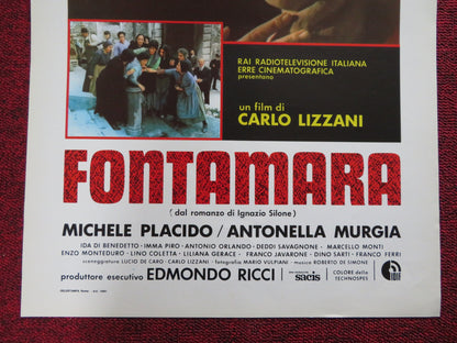 FONTAMARA ITALIAN LOCANDINA POSTER MICHELE PLACIDO ANTONELLA MURGIA 1980