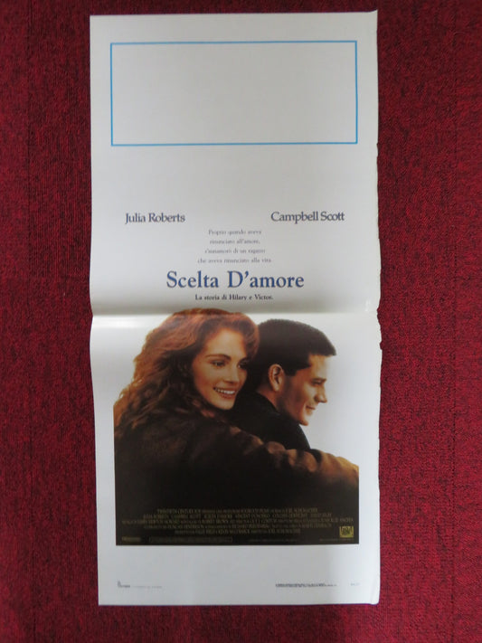 DYING YOUNG ITALIAN LOCANDINA POSTER JULIA ROBERTS CAMPBELL SCOTT 1991