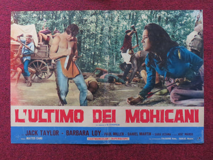 FALL OF THE MOHICANS - B ITALIAN FOTOBUSTA POSTER JACK TAYLOR BARBARA LOY 1965