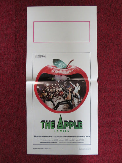 THE APPLE ITALIAN LOCANDINA POSTER ALLAN LOVE CATHERINE MARY STEWART 1980