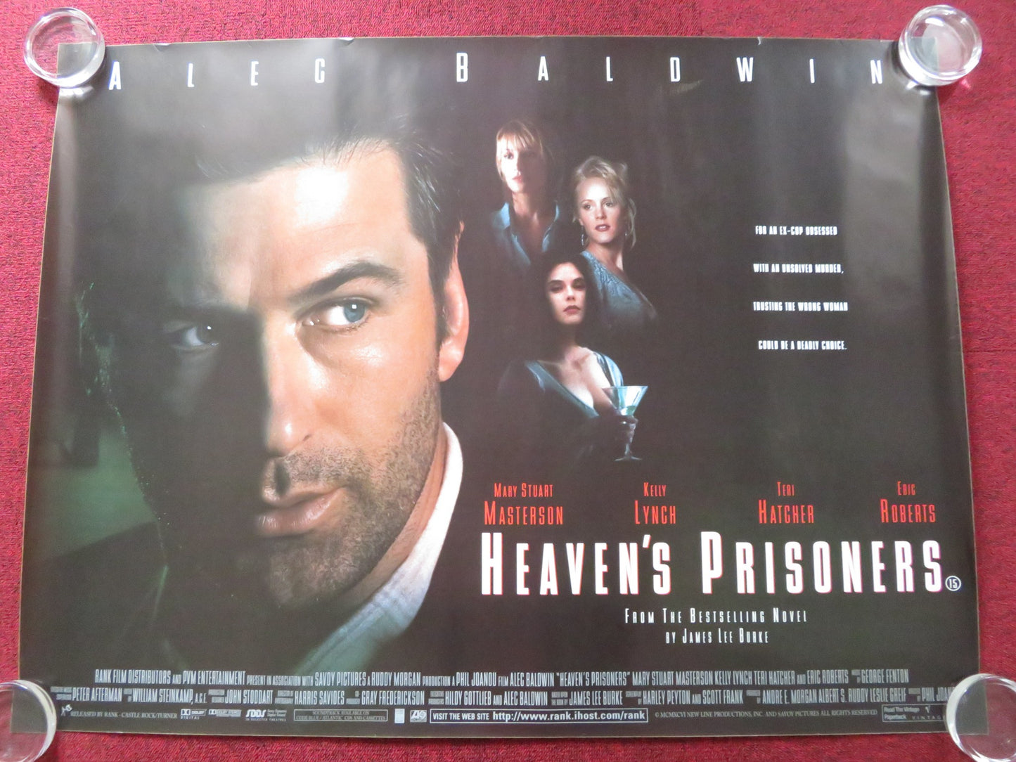 HEAVEN'S PRISONERS UK QUAD (30"x 40") ROLLED POSTER ALEC BALDWIN K LYNCH 1996