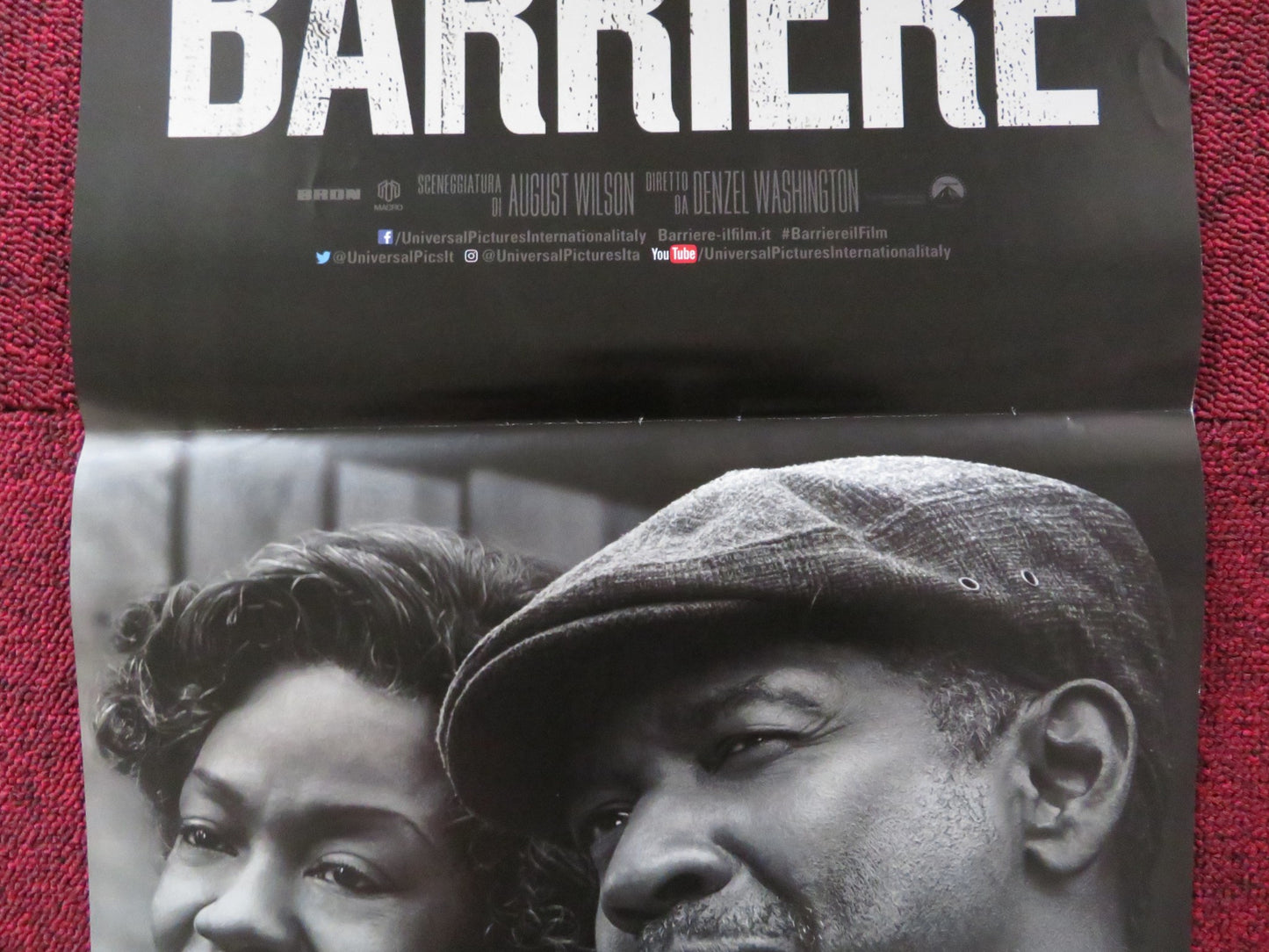 BARRIERE / FENCES ITALIAN LOCANDINA POSTER DENZEL WASHINGTON VIOLA DAVIS 2016