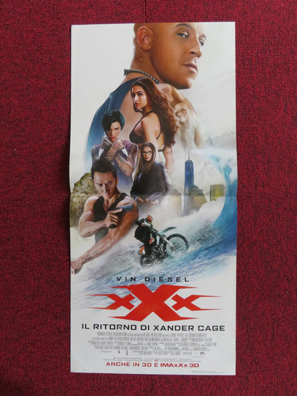 XXX: RETURN OF XANDER CAGE ITALIAN LOCANDINA POSTER VIN DIESEL DONNIE YEN 2017