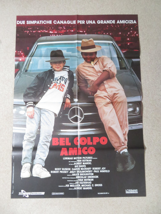 BIG SHOTS ITALIAN 2 FOGLIO POSTER RICKY BUSKER DARIUS MCCRARY 1987