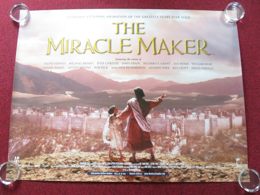 THE MIRACLE MAKER UK QUAD (30"x 40") ROLLED POSTER RALPH FIENNES BRYANT 2000