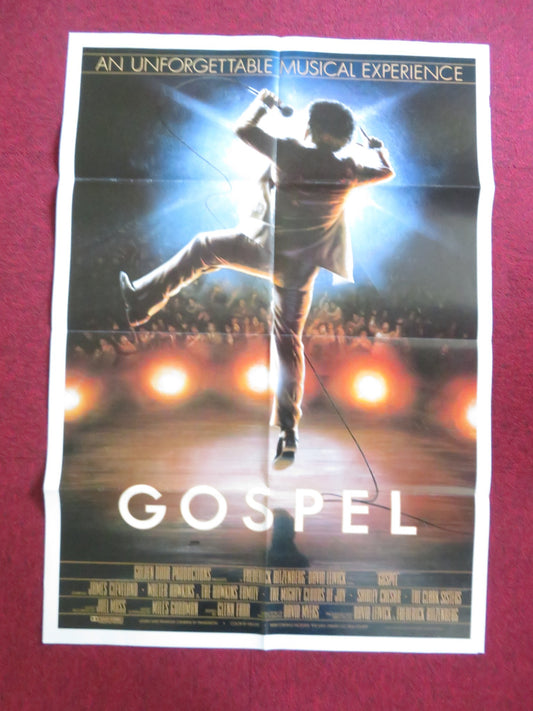 GOSPEL FOLDED US ONE SHEET POSTER JAMES CLEVELAND WALTER HAWKINS 1983