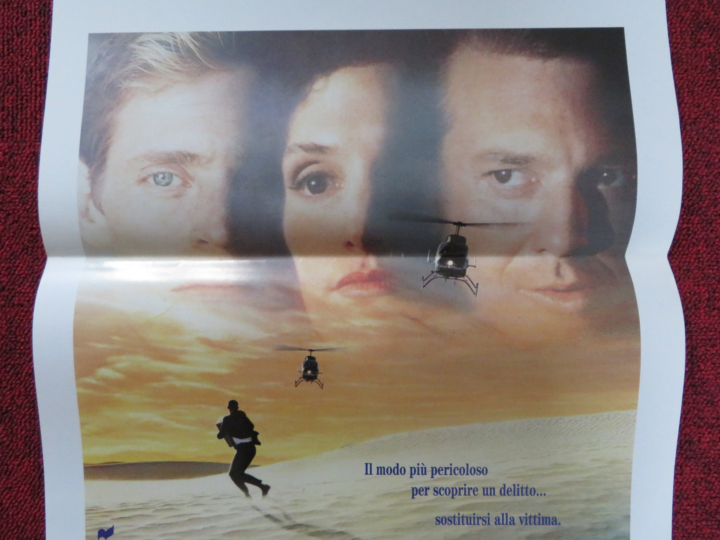 WHITE SANDS ITALIAN LOCANDINA POSTER WILLEM DAFOE MICKEY ROURKE 1992