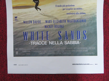 WHITE SANDS ITALIAN LOCANDINA POSTER WILLEM DAFOE MICKEY ROURKE 1992