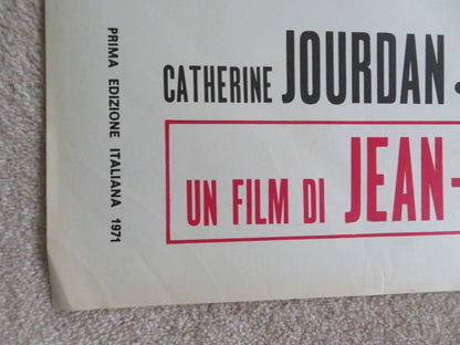 LE PETIT MATIN ITALIAN 2 FOGLIO POSTER CATHERINE JOURDAN MATHIEU CARRIERE 1971