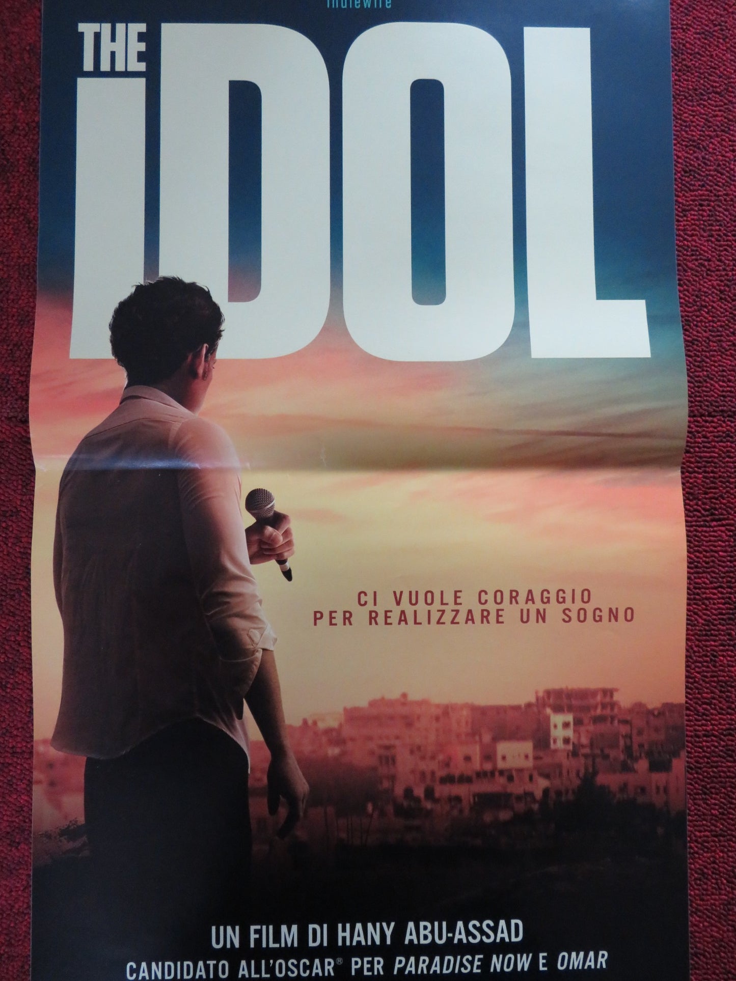 THE IDOL ITALIAN LOCANDINA POSTER TAWFEEK BARHOM QAIS ATTAALLAH 2015